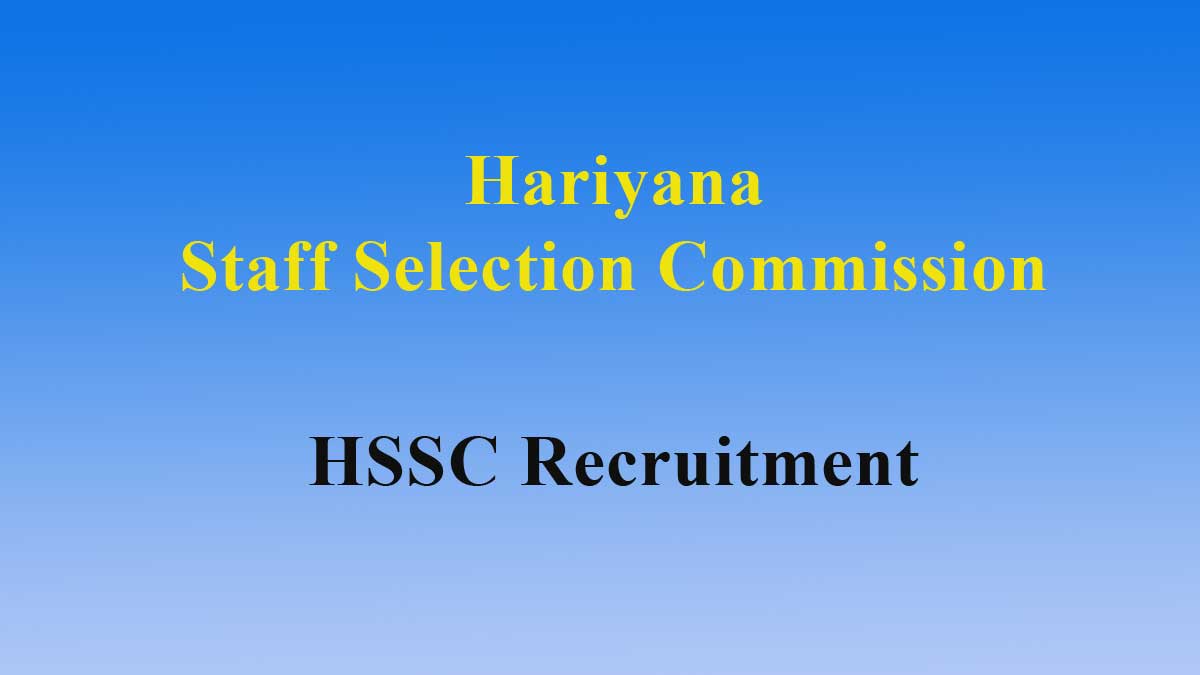 HSSC ITI Instructor Recruitment 2019 - 3206 Post Apply Online