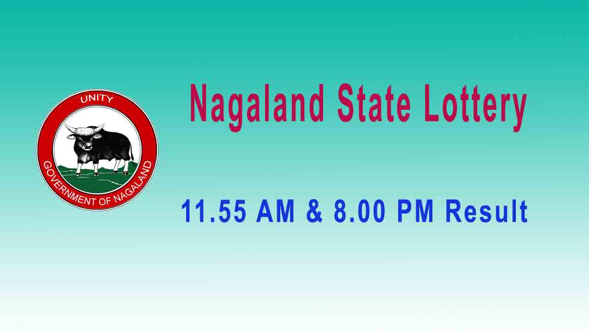 Lottery Sambad Nagaland Dear Kind Morning 1.8.2019 Result 11.55AM