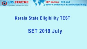 SET 2019 July- Kerala